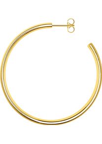 Paar Creolen Thomas Sabo "Chunky gro&szlig;", gold (gelbgoldfarben), Ohrringe, Damen, 50mm, Silber 925 (recycelt), Paar Creolen