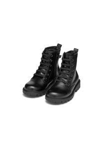 Schn&uuml;rboots Geox "J SHAYLAX GIRL", M&auml;dchen, Gr. 29, schwarz, Leder, Schuhe Schn&uuml;rboots, Klassischer Schn&uuml;rboots, Gr&ouml;&szlig;enschablone zum Download