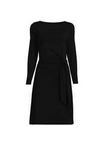 LANDS' END Jerseykleid mit U-Boot-Ausschnitt, Damen,  Blau, Baumwolle Modal, by Lands' End
