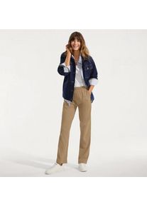 LANDS' END Straight Fit Freizeithose SPORT KNIT, Damen,  Schwarz, Baumwolle, by Lands' End