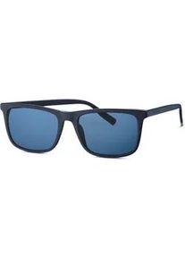 Sonnenbrille Tom Tailor "Modell 676012", Herren, blau, leicht gl&auml;nzend, Sonnenbrillen Sonnenbrille, Form Karree/Eckig, Logoschriftzug auf B&uuml;gel, Kunststofffassung