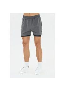 Shorts Virtus "Zayne V2", Herren, Gr. XL, US-Gr&ouml;&szlig;en, dunkelgrau, 95% Polyester, 5% Elasthan, unifarben, kurz, Hosen Shorts, mit elastischem Bund und innenliegendem Kordelzug