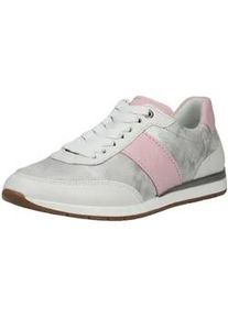 Sneaker Ara "Ara Sneaker Leder", Damen, Gr. 41, grau, rosa, Leder, Schuhe Sneaker