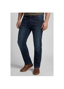 Regular-fit-Jeans Camel Active, Herren, Gr. 31, L&auml;nge 30, blau (night blau), Denim/Jeans, Obermaterial: 85% Baumwolle, 13% Polyester, 2% Elasthan, unifarben, regular fit kn&ouml;chellang, Jeans, mit Leder-Badge