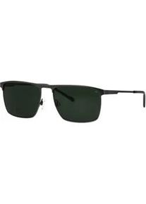 Eschenbach Sonnenbrille TITANFLEX "Modell 824135", Herren, schwarz gun, matt, Sonnenbrillen Sonnenbrille, Form Karree/Soft, Logoschriftzug auf B&uuml;gel, Titanflexfassung