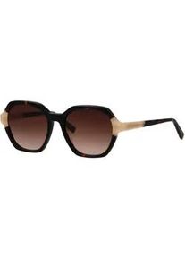 HUMPHREY&acute;S eyewear Sonnenbrille HUMPHREY ́S EYEWEAR "Modell 588199", Damen, havanna, creme, gemustert, Sonnenbrillen Sonnenbrille, Form Feminin, Logoschriftzug auf B&uuml;gel, Kunststofffassung