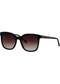 Sonnenbrille BRENDEL EYEWEAR "Modell 906207", Damen, schwarz, leicht gl&auml;nzend, Sonnenbrillen Sonnenbrille, Form Karree/Eckig, Logoschriftzug auf B&uuml;gel, Kunststofffassung