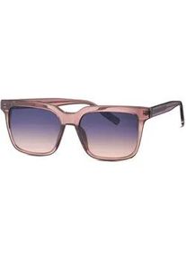 Sonnenbrille Tom Tailor "Modell 676015", Damen, rosa transparent, leicht transparent, Sonnenbrillen Sonnenbrille, Form Karree/Soft, Logoschriftzug auf B&uuml;gel, Kunststofffassung
