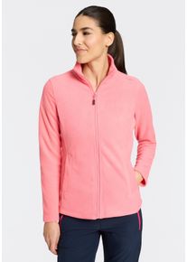 Fleecejacke CMP "WOMAN JACKET", Damen, Gr. 42, coral, Fleece, Obermaterial: 100% Polyester, normal, Jacken Fleecejacke, w&auml;rmend, &Uuml;bergangsjacke
