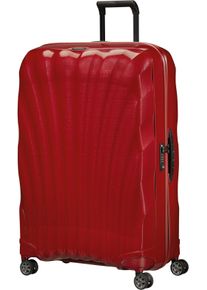Hartschalen-Trolley Samsonite "C-LITE, verschiedene Gr&ouml;&szlig;en und Farben", Damen, Gr. B/H/T: 55cm x 81cm x 34cm 123 l, rot (chili rot), Polypropylen, unifarben, Koffer Hartschalen-Trolley, Reisekoffer Aufgabegep&auml;ck Trolley TSA-Zahlenschloss Made in Europe