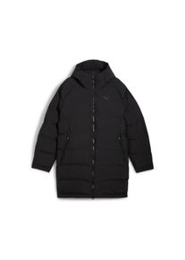 Winterjacke Puma "MONO PARKA", Herren, Gr. L, schwarz (Puma schwarz), Obermaterial: 100% Polyester, unifarben, regular fit lang, Jacken Winterjacke, mit verstellbarer Kapuze, mit Stehkragen, wasserabweisend