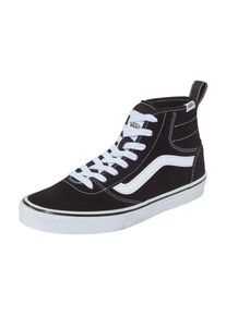 Sneaker Vans "ASHWOOD HI DECON", Damen, Gr. 36,5, schwarz, wei&szlig;, Leder, Synthetik, Textil, Schuhe Sneaker