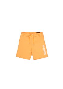 Shorts Alpha Industries "Alpha Puff Print Short", Herren, Gr. M, Normalgr&ouml;&szlig;en, orange (tangerine), Obermaterial: 80% Baumwolle, 20% Polyester, Hosen Shorts