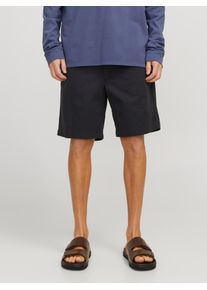 Jack & Jones Shorts JACK & JONES "JPSJAIDEN CAMPAIGNHYBRIDJOGGERSHORT MID", Herren, Gr. S, N-Gr, schwarz, Web, Obermaterial: 98% Baumwolle, 2% Elasthan, unifarben, relaxed fit knielang, Hosen Shorts