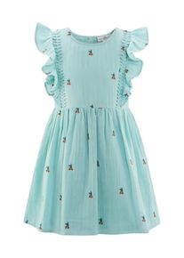 Sommerkleid happy girls "M&auml;dchenkleid", M&auml;dchen, Gr. 146, EURO-Gr&ouml;&szlig;en, ice blau, Stoff, 100% Baumwolle, normal, Kleider Sommerkleid