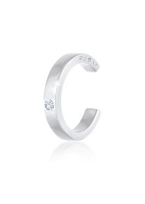 Ohrklemme Elli "Ohrringe Single Earcuff Kristalle 925 Silber" Gr. 13, silber, Ohrringe, Damen, mit Stein, Silber 925 (Sterlingsilber), Ohrklemme