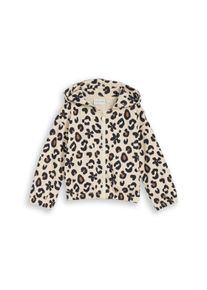Sweatjacke Tom Tailor, M&auml;dchen, Gr. 92/98, big leopard print, Sweatware, Obermaterial: 60% Baumwolle, 40% Polyester, regular fit normal, ohne Ausschnitt, elastischer Bund, Sweatjacken Sweatjacke, mit All-Over Print