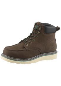 Schn&uuml;rstiefel Skechers "KADMIEL JOHN DEERE-GRAND CREEK", Herren, Gr. 40, braun (dunkelbraun), Leder, Schuhe Schn&uuml;rstiefel, Boots mit John Deere Collaboration