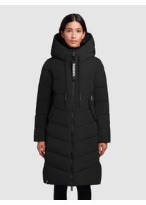 Steppmantel Khujo "MIKIA2", Damen, Gr. S (36), schwarz, Steppware, Obermaterial: 100% Polyester. Futter: 100% Nylon. Wattierung: 100% Polyester, unifarben, knielang, M&auml;ntel Steppmantel