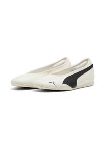 Sneaker Puma "CATCH SOLEIL BALLERINA", Damen, Gr. 41, warm wei&szlig;, Puma schwarz, Synthetik, Schuhe Sneaker, mit Schn&uuml;rung, leicht profilierte Gummi-Laufsohle, aus Synthetik