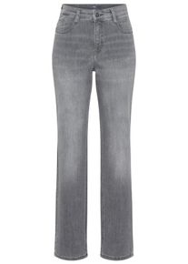 Bequeme Jeans MAC "Stella", Damen, Gr. 46, L&auml;nge 32, carbon grau used, Denim/Jeans, Obermaterial: 88% Baumwolle, 9% Polyester, 3% Elasthan, comfort fit kn&ouml;chellang, Jeans Bequeme Jeans, Gerader Beinverlauf