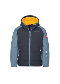 Winterjacke Trollkids "KIDS HAFJELL SNOW JACKET PRO", M&auml;dchen, Gr. 164, schwarz (schwarz, steel blau, mango), Web, Obermaterial: 100% Polyester. Futter: 100% Polyester. Wattierung: 100% Polyester, normal, hoch geschlossener Ausschnitt, Raglan&auml;rmel eingefasste Kante, Jacken Winterjacke, f&uuml;r Kinder und Jugendliche, mit Kapuze, winddicht, wasserabweisend