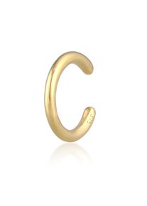 Ohrklemme Elli Premium "Ohrringe Earcuff Ohrklemme Basic Trend 375 Gelbgold" Gr. 10, gold, Ohrringe, Damen, ohne Stein, Gelbgold 375, Ohrklemme