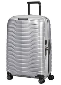 Hartschalen-Trolley Samsonite "PROXIS, verschiedene Gr&ouml;&szlig;en und Farben", Damen, Gr. B/H/T: 48cm x 69cm x 29cm 75 l, silber, Polypropylen, unifarben, festlich, Koffer Hartschalen-Trolley, Trolley Reisegep&auml;ck Hartschalenkoffer Reisekoffer TSA-Zahlenschloss