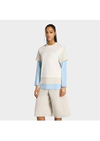 Langarmshirt adidas originals "LOOSE FIT LONGSLEEVE, LAGENLOOK", Damen, Gr. XL, sanftes wei&szlig;, Obermaterial: 100% Baumwolle, normal, Rundhals, Shirts Langarmshirt