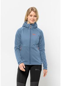Fleecejacke Jack Wolfskin "ALPGRAT PRO INS FZ W", Damen, Gr. S (36), blau (elemental, blau), 1. OBERSTOFF: 100% POLYESTER. 2. OBERSTOFF: 100% POLYAMID. Futter: 100% POLYESTER. F&Uuml;LLUNG: 100% POLYESTER, Jacken Fleecejacke
