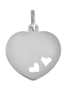 Adelia&acute;s Kettenanh&auml;nger ADELIA&acute;S "Unisex Anh&auml;nger &iquest; Herz Gravuranh&auml;nger aus Edelstahl", silber, Schmuckanh&auml;nger, Damen, Edelstahl, Kettenanh&auml;nger