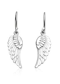Paar Ohrh&auml;nger NENALINA "Ohrringe Ohrh&auml;nger Fl&uuml;gel Gl&uuml;cksbringer Engel 925 Silber" Gr. 42, silber, Ohrringe, Damen, ohne Stein, Silber 925 (Sterlingsilber), Paar Ohrh&auml;nger