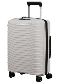 Hartschalen-Trolley Samsonite "UPSCAPE, verschiedene Gr&ouml;&szlig;en und Farben", Damen, Gr. B/H/T: 40cm x 55cm x 20cm 39 l, cloud wei&szlig;, Polypropylen, gestreift, Koffer Hartschalen-Trolley, Volumenerweiterung Reisegep&auml;ck Hartschalen-Koffer TSA-Zahlenschloss