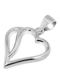 Adelia&acute;s Herzanh&auml;nger ADELIA&acute;S "Damen Anh&auml;nger &iquest; Herz Herzanh&auml;nger aus 925 Silber", silber, Schmuckanh&auml;nger, Damen, Herzanh&auml;nger