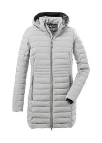 G.I.G.A. by Killtec Parka "GW 333 WMN QLTD PRK", Damen, Gr. 48, grau (hellgrau), Oberstoff: 100% Polyester, Futter: 100% Polyamid, Wattierung: 100% Polyester, G.I.G.A. DX BY KILLTEC, Jacken Parka, Schmaler, wasserabweisender Damenparka mit abnehmbarer Kapuze