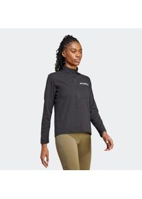 Rollkragenshirt adidas terrex "MULTI CLIMACOOL 1/2 ZIP LONGSLEEVE", Damen, Gr. M, schwarz, Obermaterial: 100% Polyester, normal, Rundhals, Shirts Rollkragenshirt