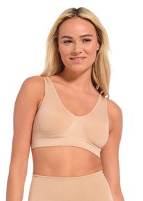 Bustier MAGIC BODYFASHION, Damen, Gr. L, N-Gr, cappuccino, Single Jersey, Obermaterial: 90% Polyamid, 10% Elasthan, BHs Bustier