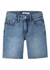 Jeansshorts name it "NKMRYAN REG L DNM SHORTS 6750-DM NOOS", Jungen, Gr. 110, N-Gr, denim blau, Denim/Jeans, Obermaterial: 100% Baumwolle, unifarben, regular fit kurz, Jeans Jeansshorts, Baumwolle
