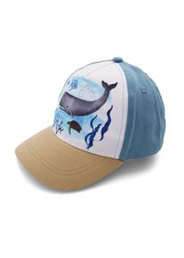 Baseball Cap MaxiMo, Jungen, Gr. 45/47, blau washed, Canvas, Obermaterial: 75% Baumwolle, 25% Polyester, Caps Baseball Cap, Blue Washed, Wal-Motiv, Basecap, Klettverschluss, MINI Boy