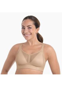 Sport-BH Anita active "Air Control Deltapad", Damen, Gr. 85, Cup E, desert, Netz, Obermaterial: 49% Polyamid, 39% Polyester, 12% Elasthan, Basic, regular fit, BHs Sport-BH, doppellagige Cups, gepolsterte Tr&auml;ger, mit Print, feminin, weich