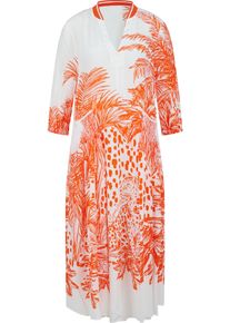 Sommerkleid Sportalm KITZB&Uuml;HEL, Damen, Gr. 38, N-Gr, flame, Web, Obermaterial: 100% Viskose, regular fit lang, V-Ausschnitt, eingesetzt elastischer Bund, Kleider Sommerkleid, Regular fit mit V-Ausschnitt