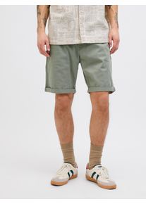 Jack & Jones Shorts JACK & JONES "JPSTRICK ORIGINAL SHORT", Herren, Gr. S, N-Gr, gr&uuml;n (agave gr&uuml;n), Web, Obermaterial: 98% Baumwolle, 2% Elasthan, unifarben, normal, Hosen Shorts