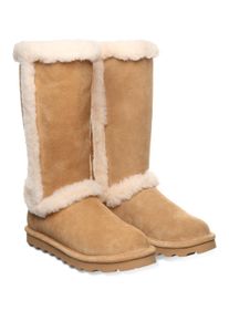 Winterstiefel Bearpaw "Kendall", Damen, Gr. 41, hellbraun, Veloursleder, Schuhe Winterstiefel, Stiefel, Snowboots mit Lammfell