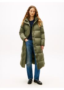 Daunenmantel Tommy Hilfiger "MODERN DOWN REG MAXI COAT", Damen, Gr. M (38), gr&uuml;n (utility olive), Steppware, Obermaterial: 100% Polyester. F&uuml;llung: 90% Daunen, 10% Federn, unifarben, kniebedeckend, M&auml;ntel Daunenmantel, mit w&auml;rmenden Daunen gef&uuml;ttert