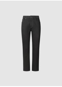 Straight-Jeans Pepe Jeans "mit normaler Leibh&ouml;he", Damen, Gr. 29, L&auml;nge 32, clean deep schwarz, Denim/Jeans, Obermaterial: 98% Baumwolle, 2% Elasthan, straight fit lang, Jeans Straight-Jeans, aus robustem Baumwolldenim