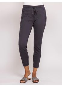 Stoffhose Zhrill "ZHCHIARA CASUAL", Herren, Gr. XL, N-Gr, blau, Web, Obermaterial: 46% Viskose, 45% Polyamid, 9% Elasthan, gemustert, schmal lang, Hosen Stoffhose, mit floralem Allover-Muster