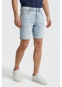 Shorts Calvin Klein Jeans "SLIM SHORT", Herren, Gr. 34, N-Gr, abner, Denim/Jeans, Obermaterial: 70% Baumwolle, 29% Polyester, 1% Elasthan, unifarben, klassisch normal, Hosen Shorts, Slim fit mit praktischen Taschen