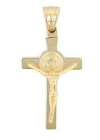 Adelia&acute;s Kreuzanh&auml;nger ADELIA&acute;S "Unisex Anh&auml;nger &iquest; Kreuz Kreuzanh&auml;nger aus Edelstahl", gold, Schmuckanh&auml;nger, Damen, Edelstahl, Kreuzanh&auml;nger