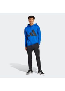 Trainingsanzug adidas Sportswear "BIG LOGO HOODED", Herren, Gr. M, blau (royal blau), Obermaterial: 100% Polyester, Sportanz&uuml;ge Trainingsanzug, Set aus Hose und Hoodie, aus French-Terry-Material, zweiteilig