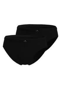 G&ouml;tzburg Slip G&Ouml;TZBURG "X-Lastic", Herren, Gr. 6, schwarz, dunkel, uni, Single Jersey, Obermaterial: 95% Baumwolle, 5% Elasthan, eng, Unterhosen Slip, kurz, eng, basic, mit Logo, elastischer Bund, Baumwollmix